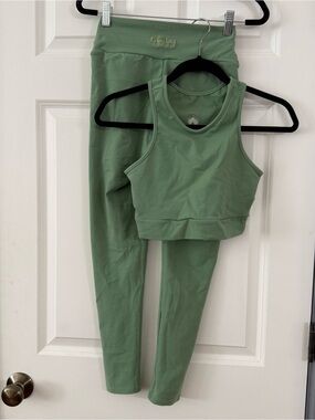 Booty by Brabants sage green athletic set